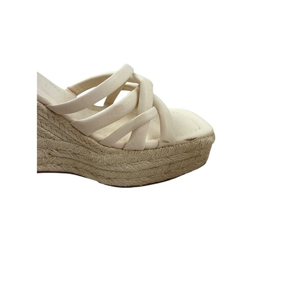 Circus Sam Edelman Irene Women's Sandal Wedge Espadrille Platform Ivory Size 10 - Picture 6 of 9